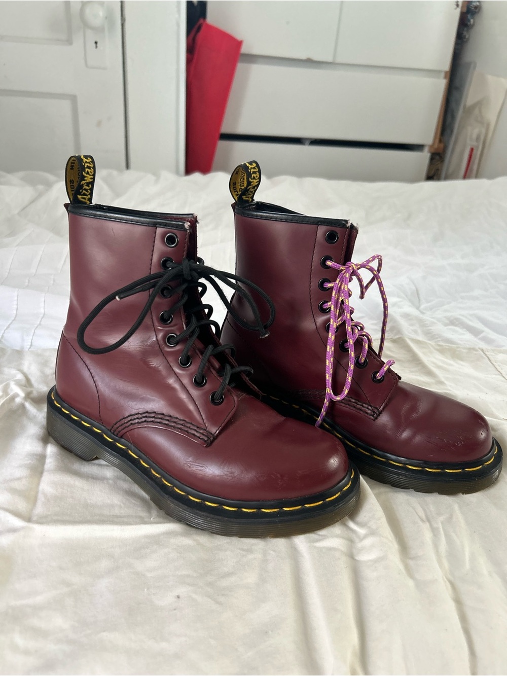Dr. Martens Burgundy Leather